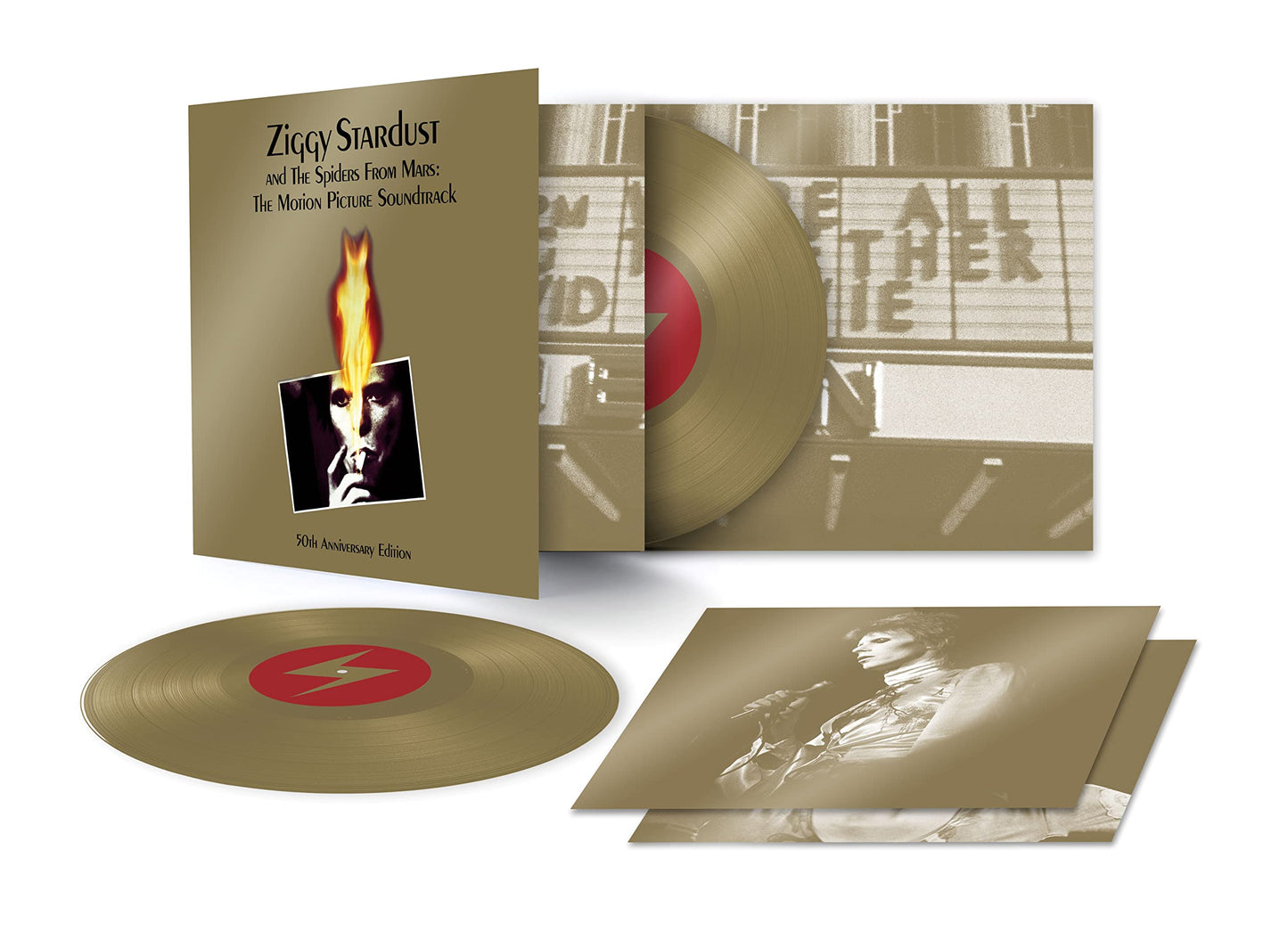 David Bowie - Ziggy Stardust And The Spiders From Mars: The Motion Picture Soundtrack (50th Anniversary Edition) "Gold" Vinyl Record 2LP