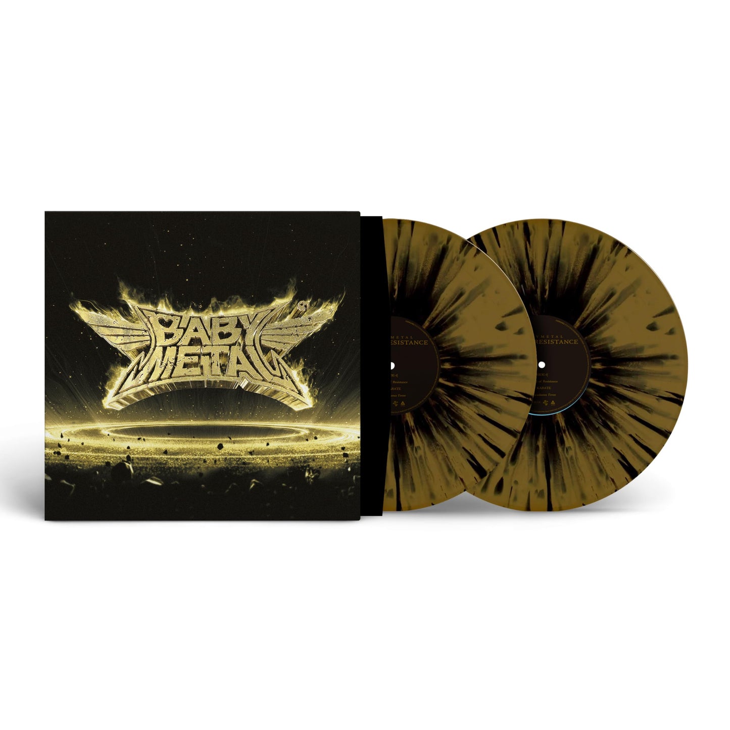 BABYMETAL - Metal Resistance "Gold & Black Splatter" Vinyl Record 2LP