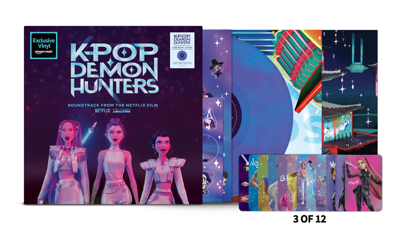 KPop Demon Hunters Soundtrack "Voices Strong" Violet Vinyl Record LP