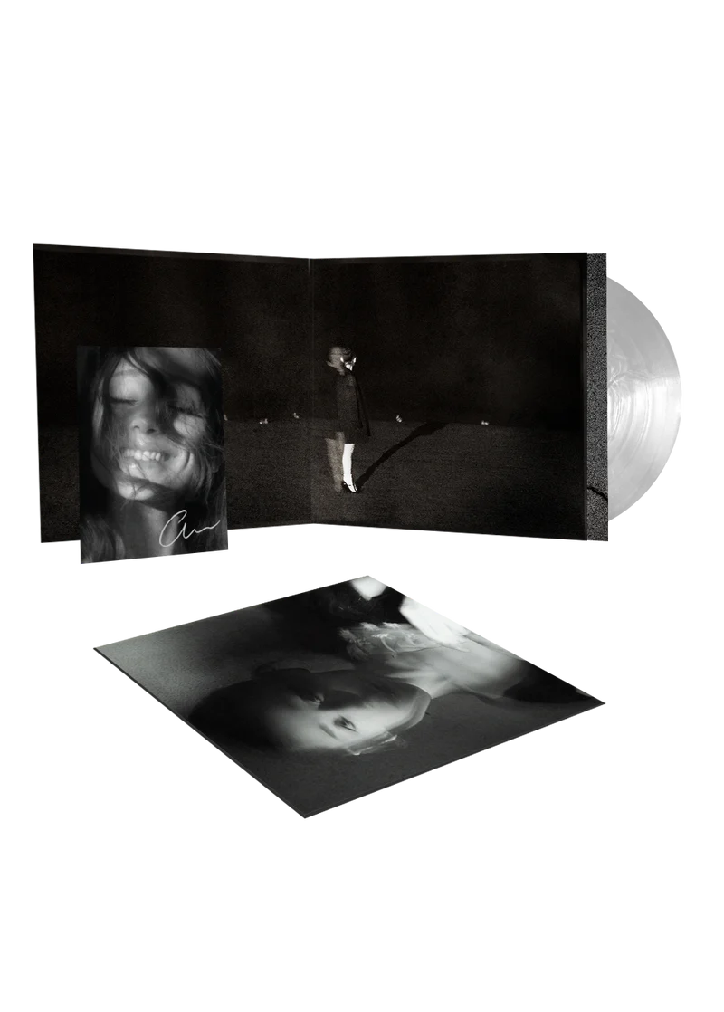 SIGNED Ariana Grande - Petal "Translucent Pearly White" Vinyl Record LP