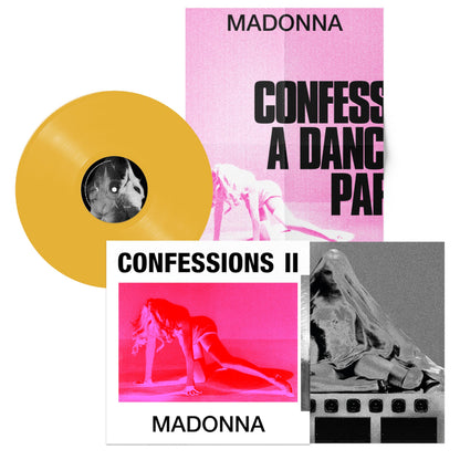 Madonna - CONFESSIONS II Yellow Vinyl Record LP