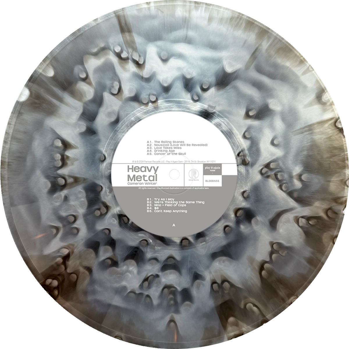 Cameron Winter - Heavy Metal Ice and Silver Nugget Smash Splatter Vinyl Record LP