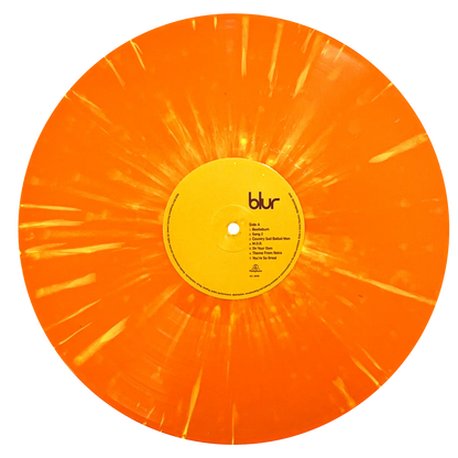 Blur - Blur Self Titled Orange Splatter Vinyl Record LP