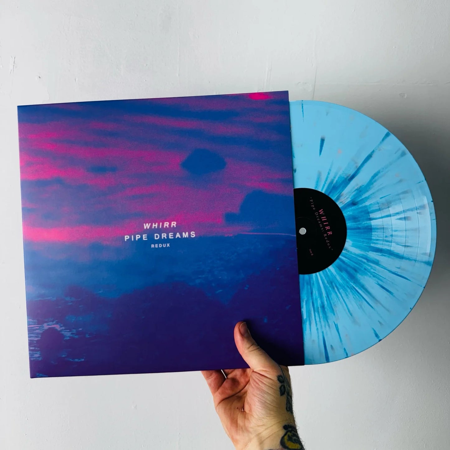 Whirr - Pipe Dreams Redux Baby Blue Splatter Vinyl Record LP