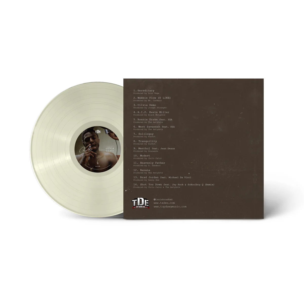 Isaiah Rashad - Cilvia Demo Cream Vinyl Record 2LP
