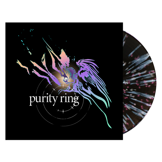 SIGNED Purity Ring - Purity Ring Black Splatter Vinyl Record LP