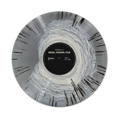 Charli XCX - Music, Fashion, Film "White in Grey Ripple" Vinyl Record LP