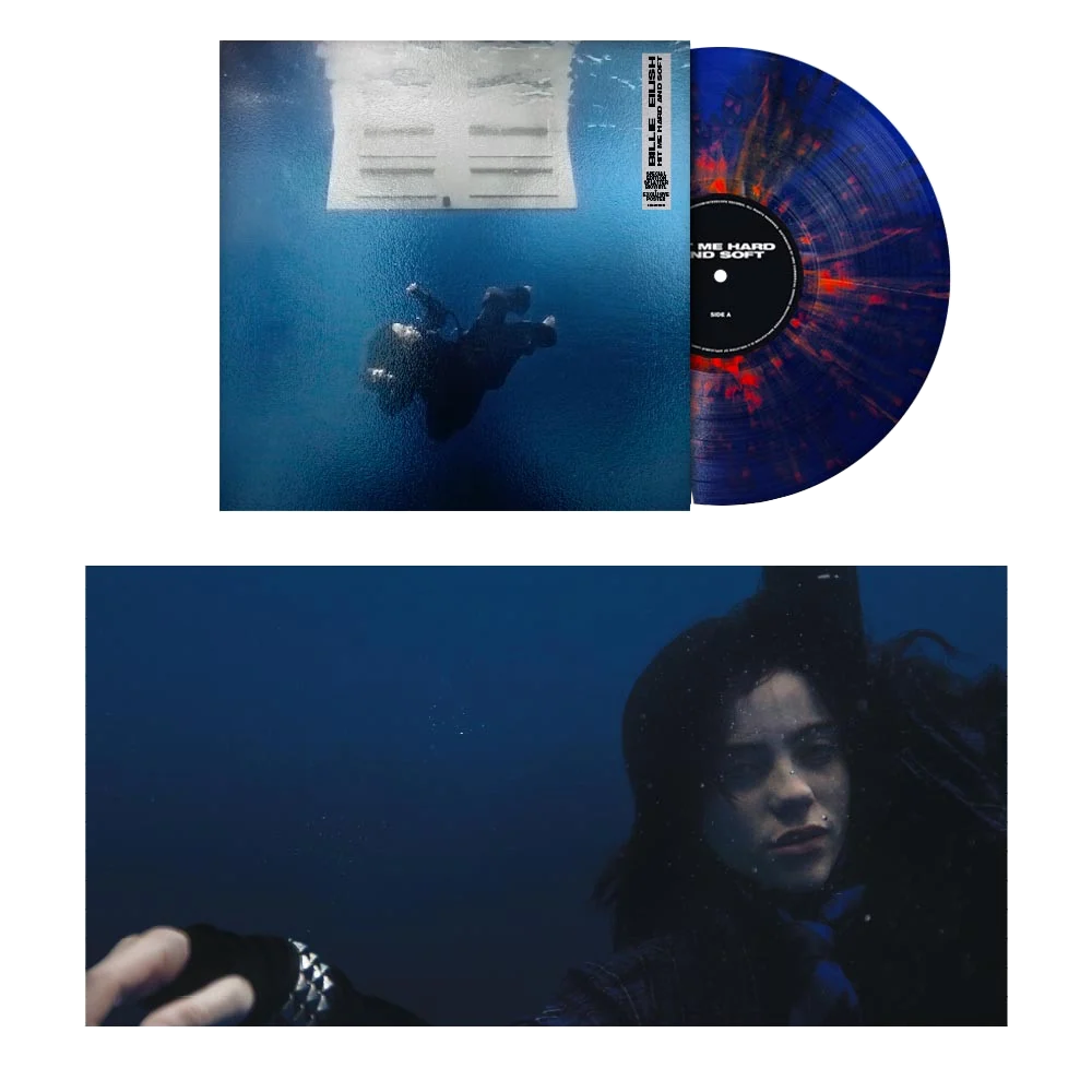 Billie Eilish - HIT ME HARD AND SOFT (Anniversary Edition) "Blue/Orange Splatter" Vinyl Record LP