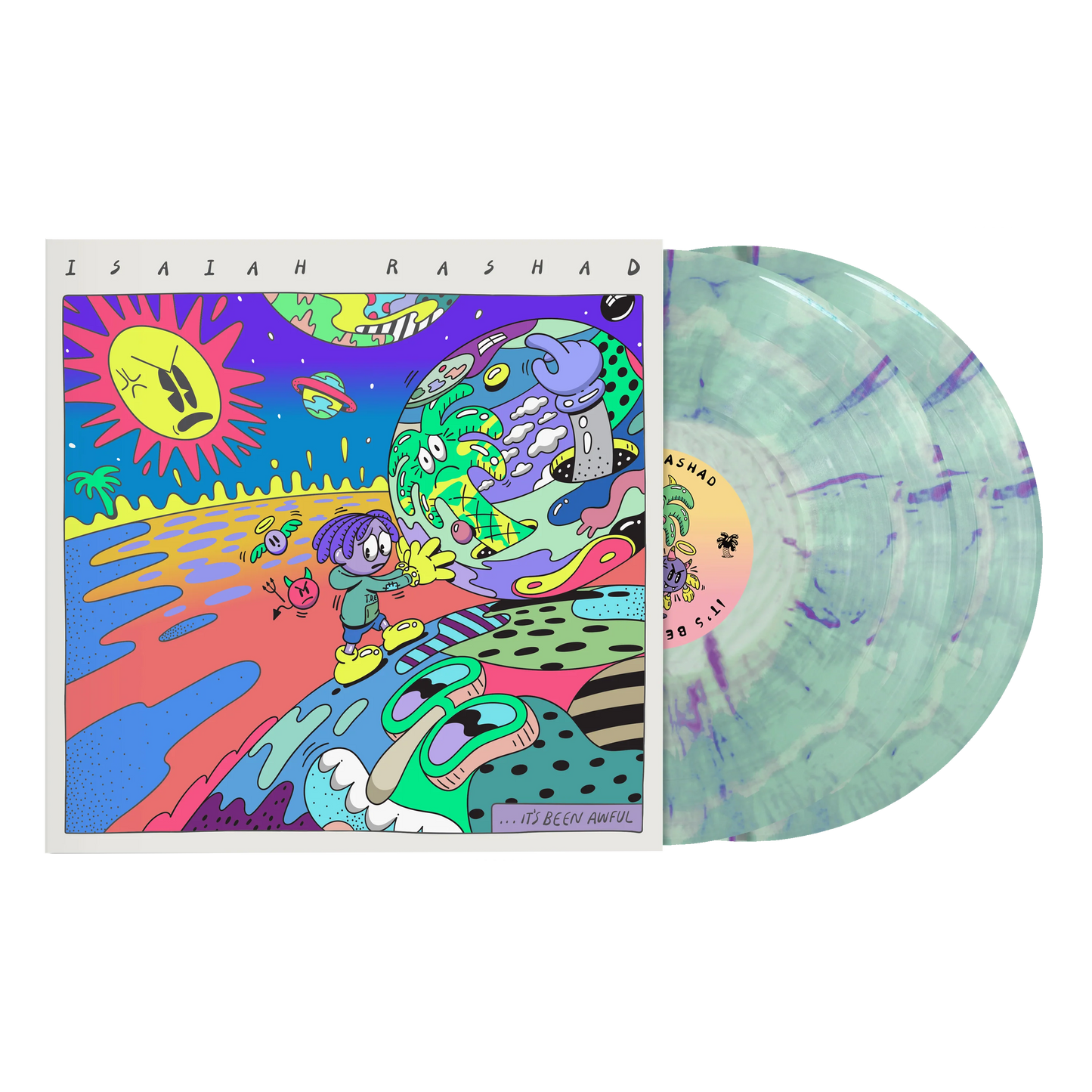 Isaiah Rashad - It's Been Awful Swirl Vinyl Record 2LP