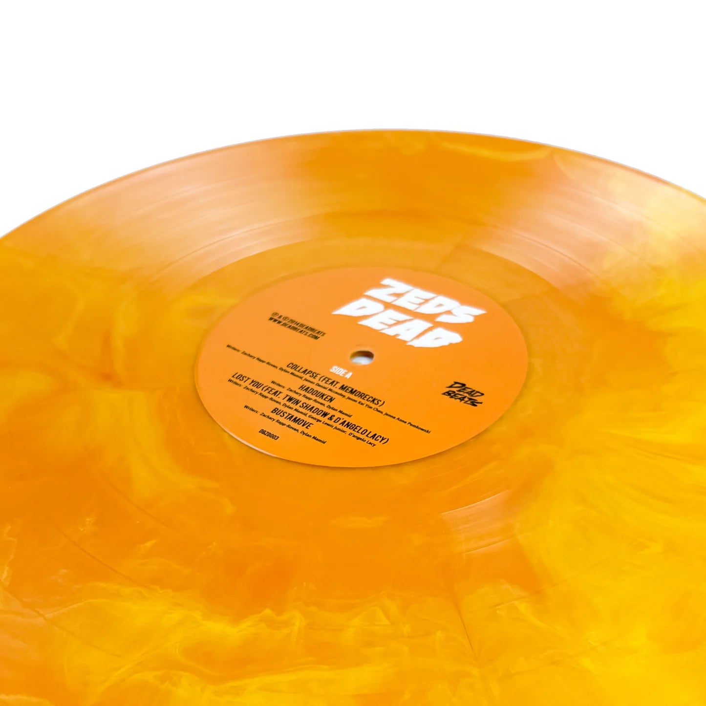 Zeds Dead - Somewhere Else "Yellow-Orange Handpour" Vinyl Record LP