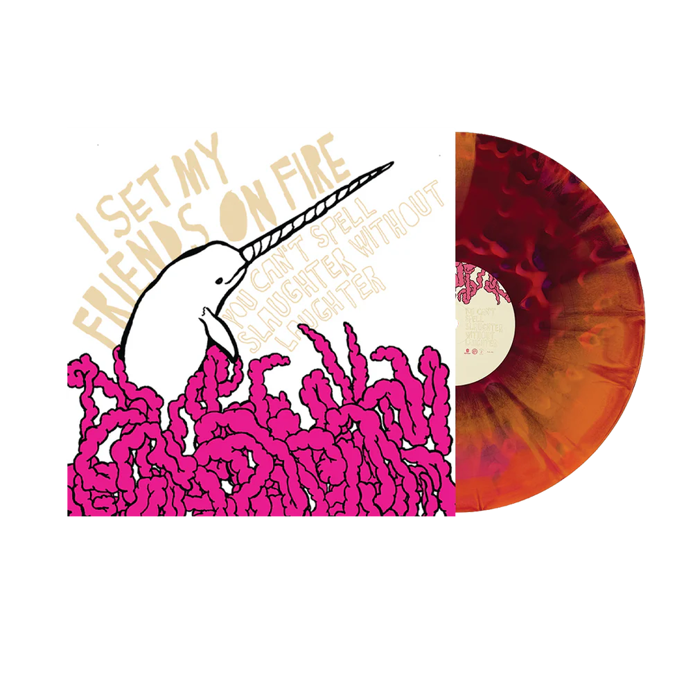 I Set My Friends On Fire - You Can't Spell Slaughter Without Laughter Grape & Tangerine Splatter Vinyl Record LP