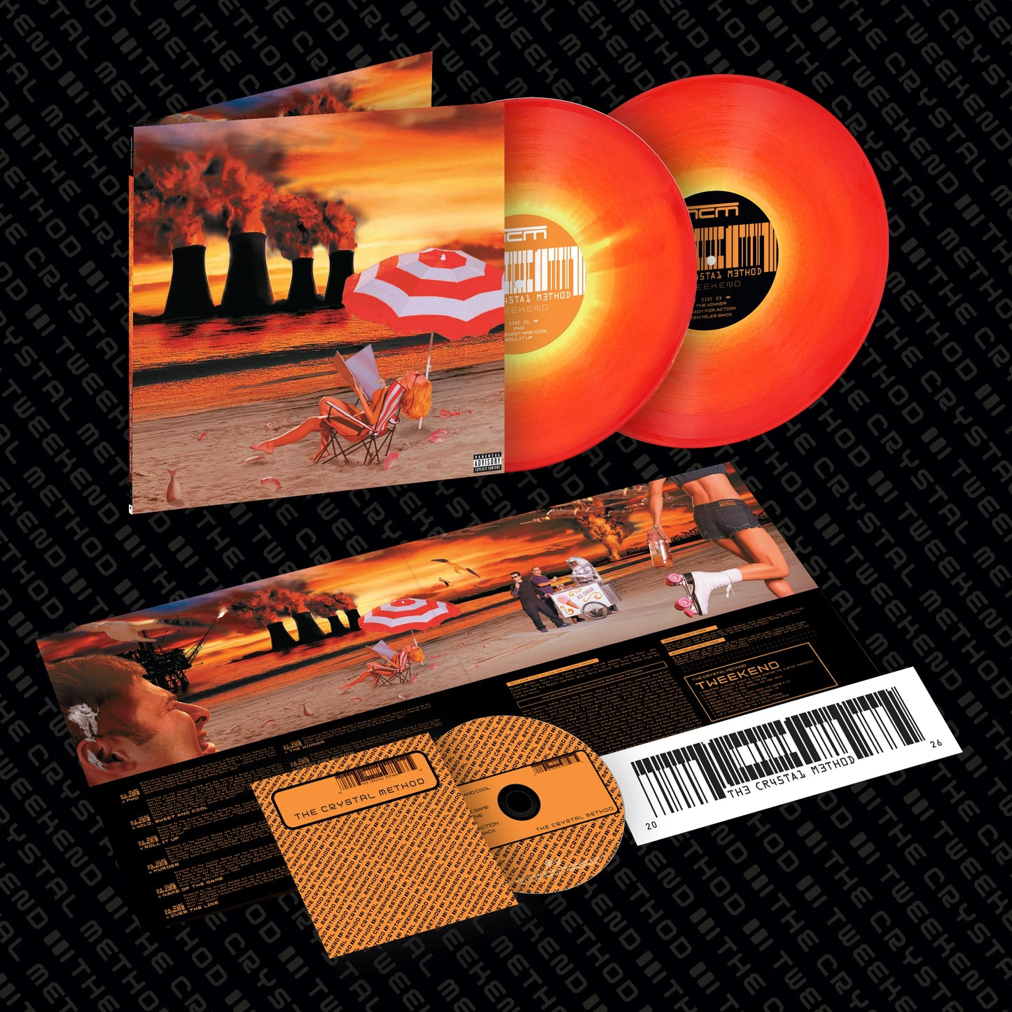 The Crystal Method - Tweekend "Nuclear Fusion" Vinyl Record 2LP + CD