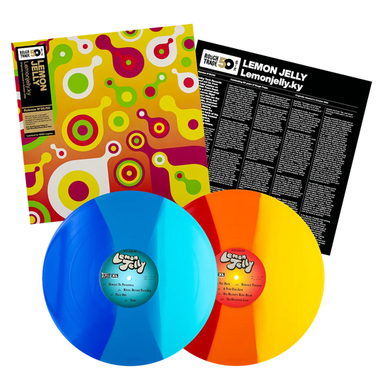 Lemon Jelly - Lemonjelly.ky Red & Blue Tricolor Vinyl Record 2LP