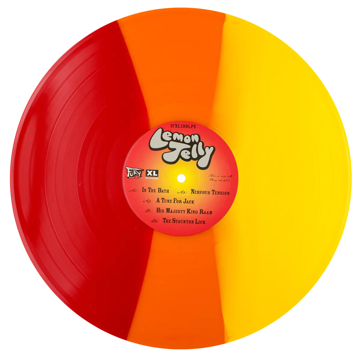 Lemon Jelly - Lemonjelly.ky Red & Blue Tricolor Vinyl Record 2LP