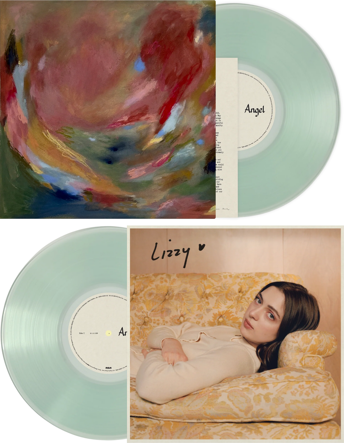 SIGNED Lizzy McAlpine - Angel "Looking Glass" Clear Vinyl Record 2LP