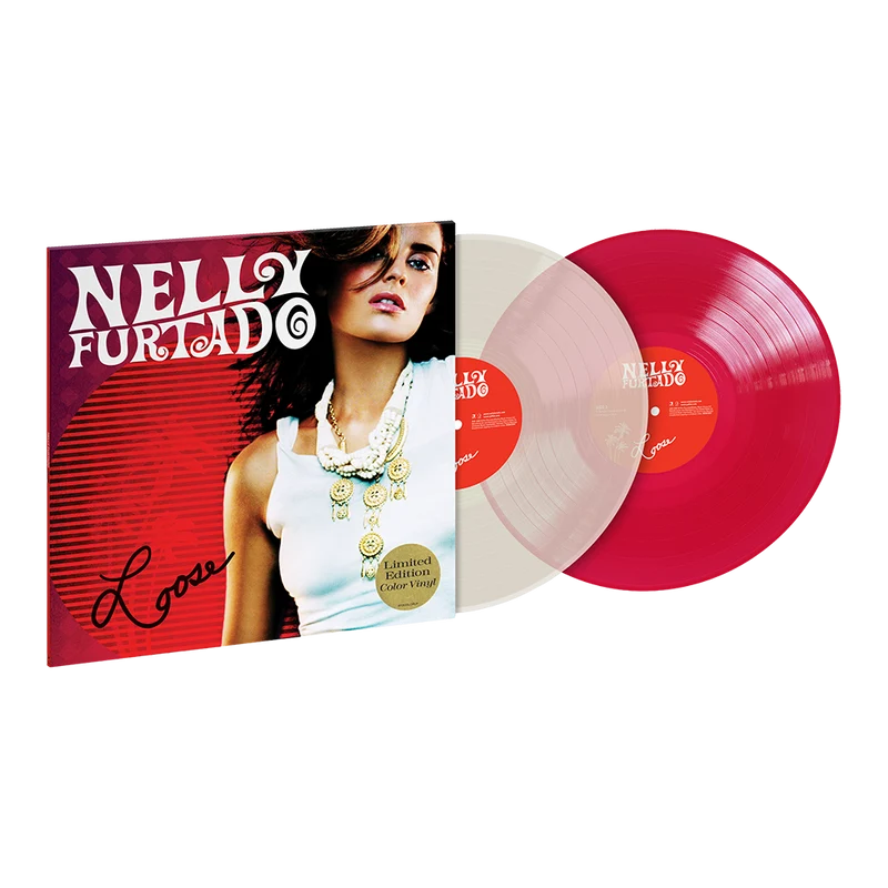 SIGNED Nelly Furtado - Loose Exclusive Red & White Vinyl Record 2LP