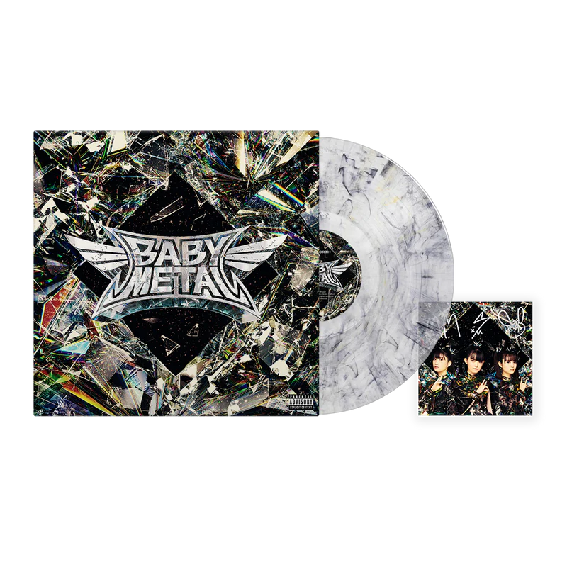 SIGNED Babymetal - Metal Forth "White Noise Static" Vinyl Record LP