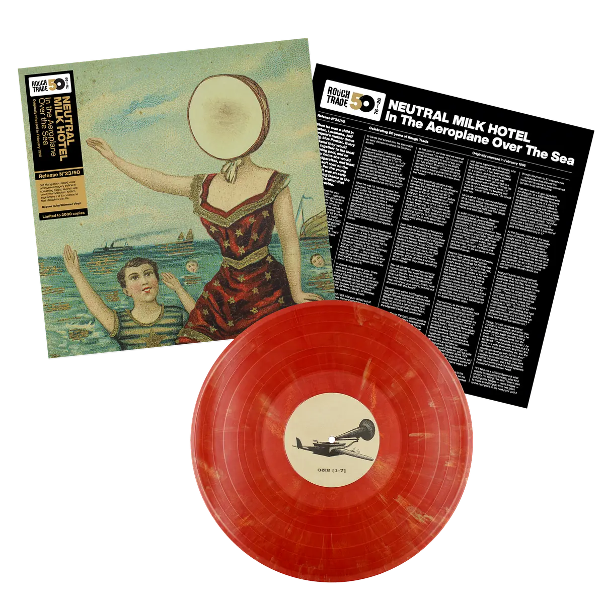 Neutral Milk Hotel - In The Aeroplane Over The Sea Copper Ruby Shimmer Vinyl Record LP