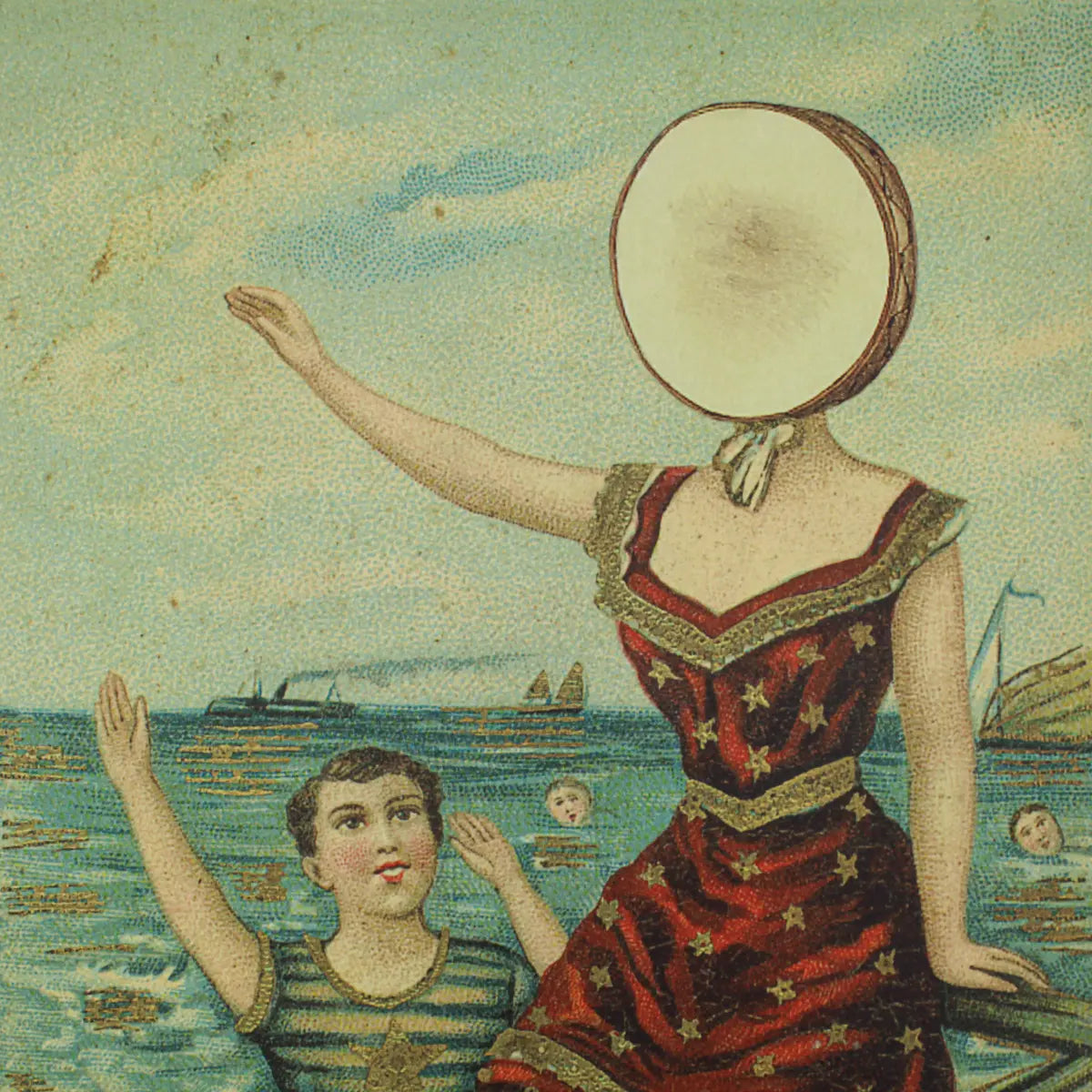 Neutral Milk Hotel - In The Aeroplane Over The Sea Copper Ruby Shimmer Vinyl Record LP