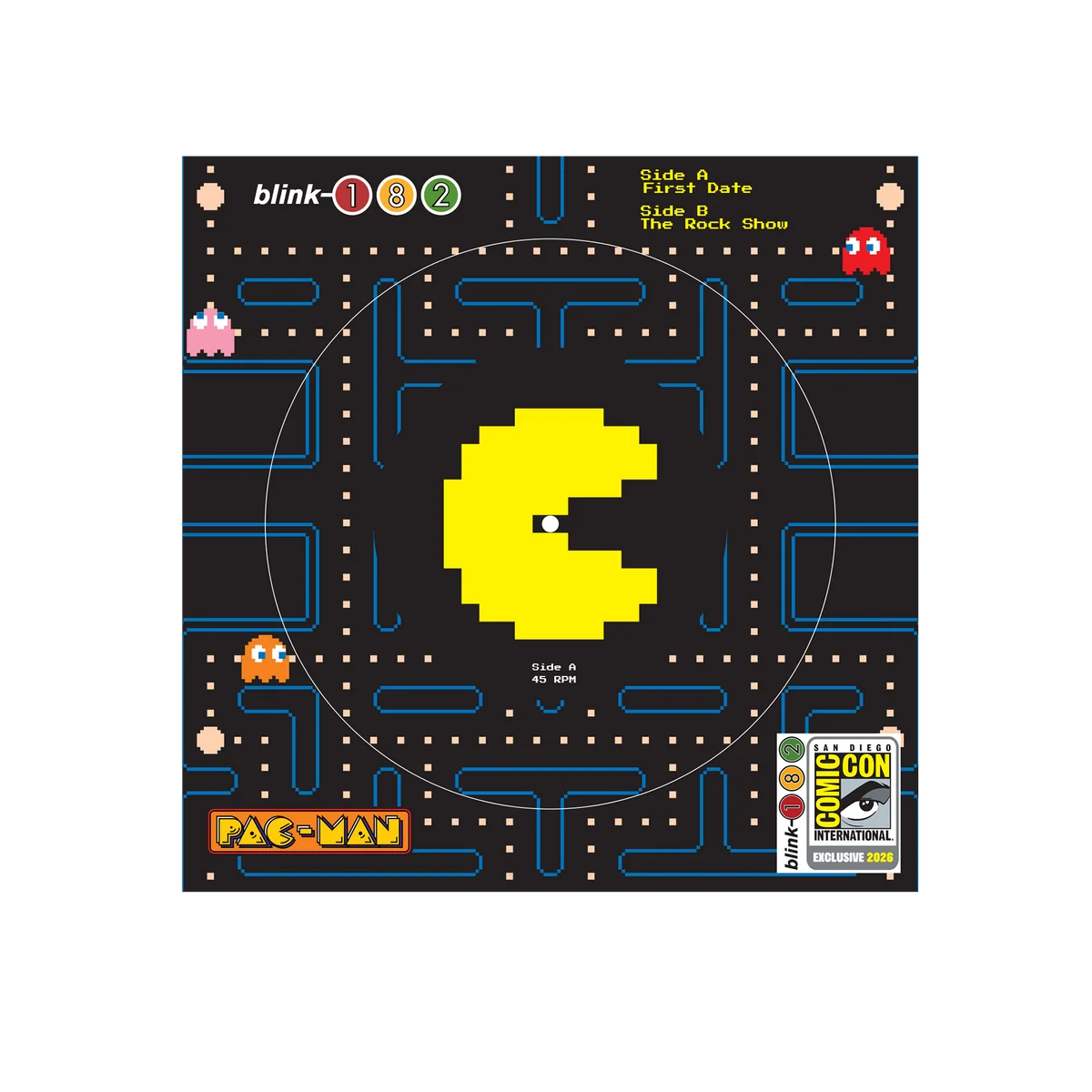 Blink-182 x PAC-MAN Picture Disc Vinyl Record LP
