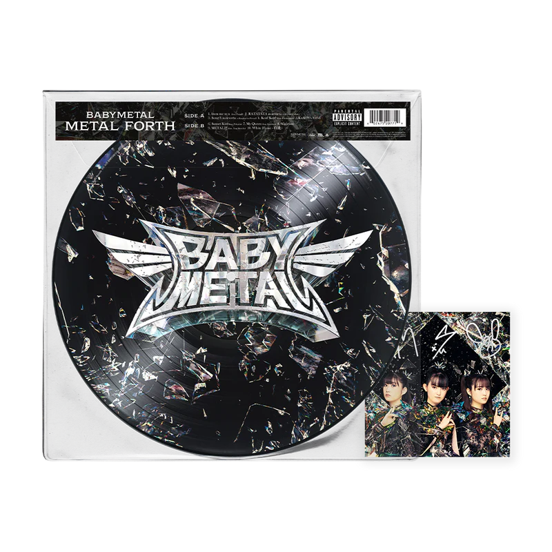 SIGNED Babymetal - Metal Forth "Shattered Glass" Picture Disc Vinyl Record LP