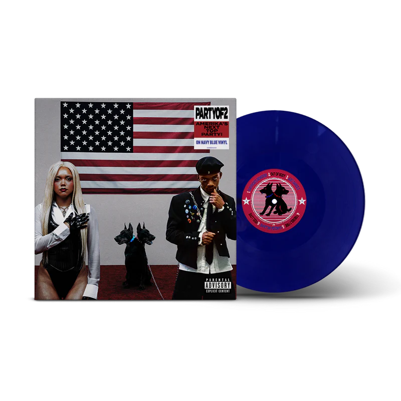 SIGNED PARTYOF2 - AMERIKA’S NEXT TOP PARTY! Blue Vinyl Record LP