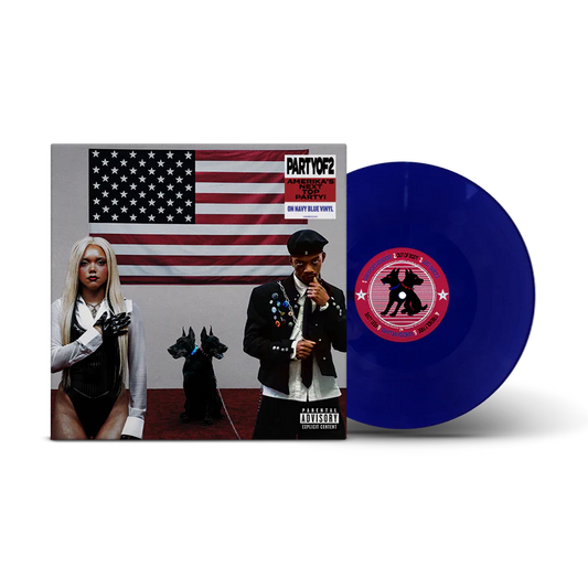 SIGNED PARTYOF2 - AMERIKA’S NEXT TOP PARTY! Blue Vinyl Record LP
