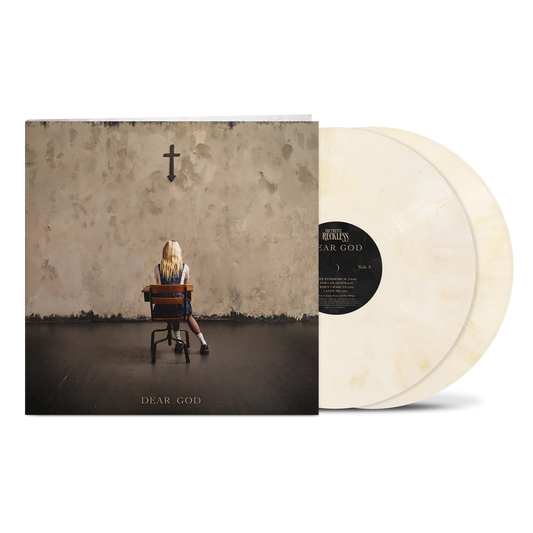 SIGNED The Pretty Reckless - Dear God Caramel Cream Vinyl Record 2LP