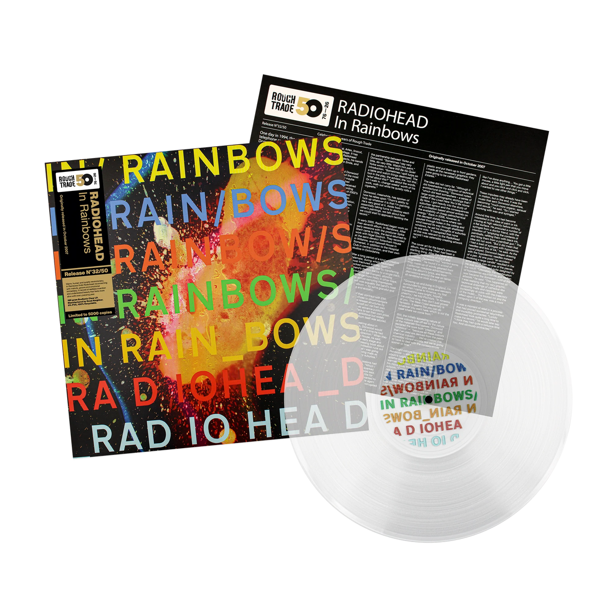 Radiohead - In Rainbows "EcoSonic Clear" Vinyl Record 2LP