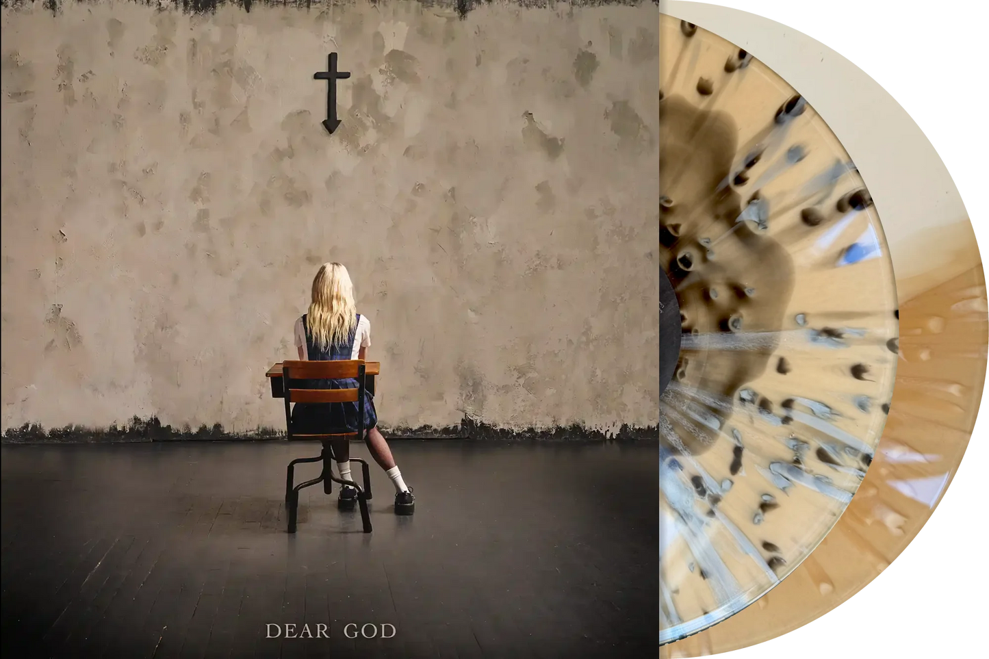 The Pretty Reckless - Dear God Black Splatter & Split Ochre Vinyl Record 2LP