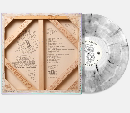 Isaiah Rashad - It's Been Awful Swirl Vinyl Record 2LP Steven Harrington Uncolored Edition