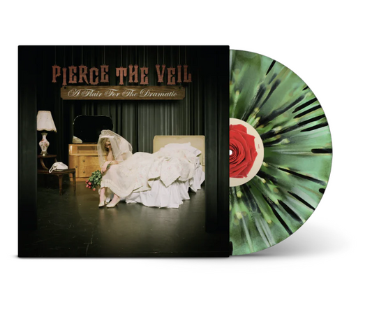 Pierce The Veil - A Flair For the Dramatic Swamp, Olive, Opaque Green Tri-Coloured Vinyl Record LP