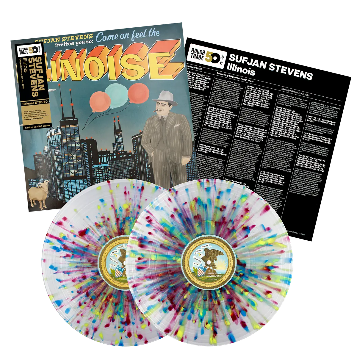 Sufjan Stevens - Illinois "Superhero Splatter" Vinyl Record 2LP