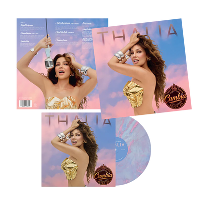 SIGNED Thalía - Todo Suena Mejor En Cumbia Mystery Color Vinyl Record LP
