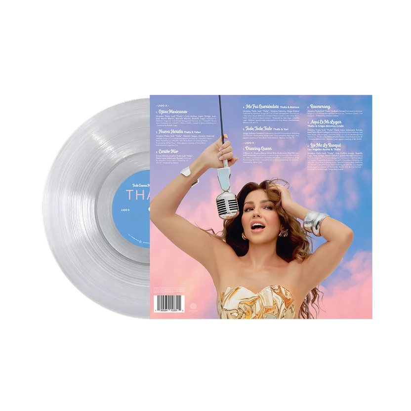 SIGNED Thalía - Todo Suena Mejor En Cumbia Mystery Color Vinyl Record LP