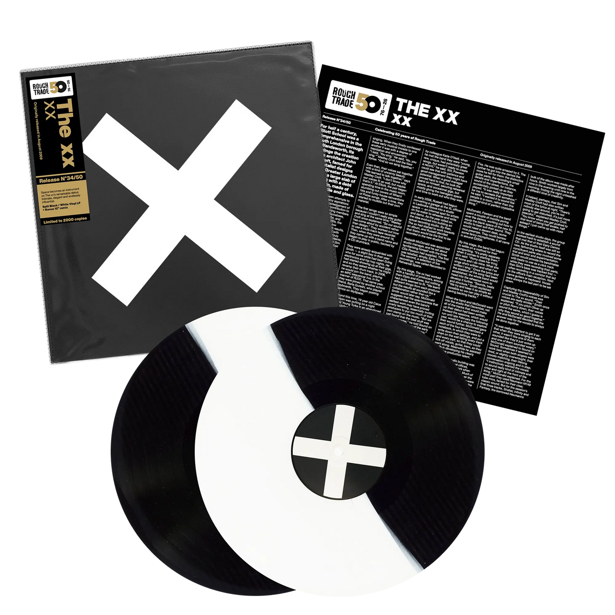 The XX - XX "Black & White Split" Vinyl Record 2LP