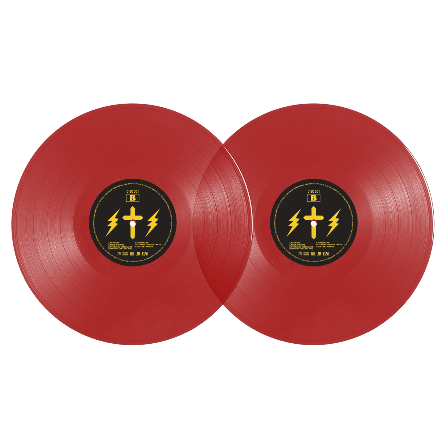 The Weeknd - Starboy Translucent Red Vinyl Record 2LP