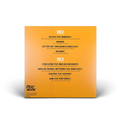 Zeds Dead - Somewhere Else "Yellow-Orange Handpour" Vinyl Record LP