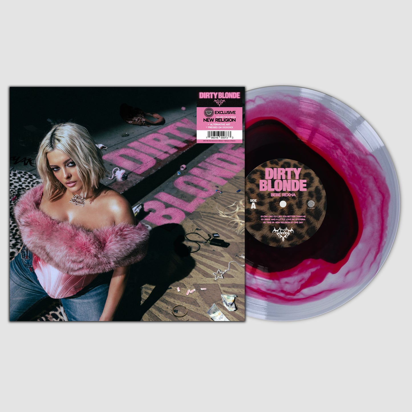 Bebe Rexha - Dirty Blonde Cosmopolitan Spill Double Color Vinyl Record LP
