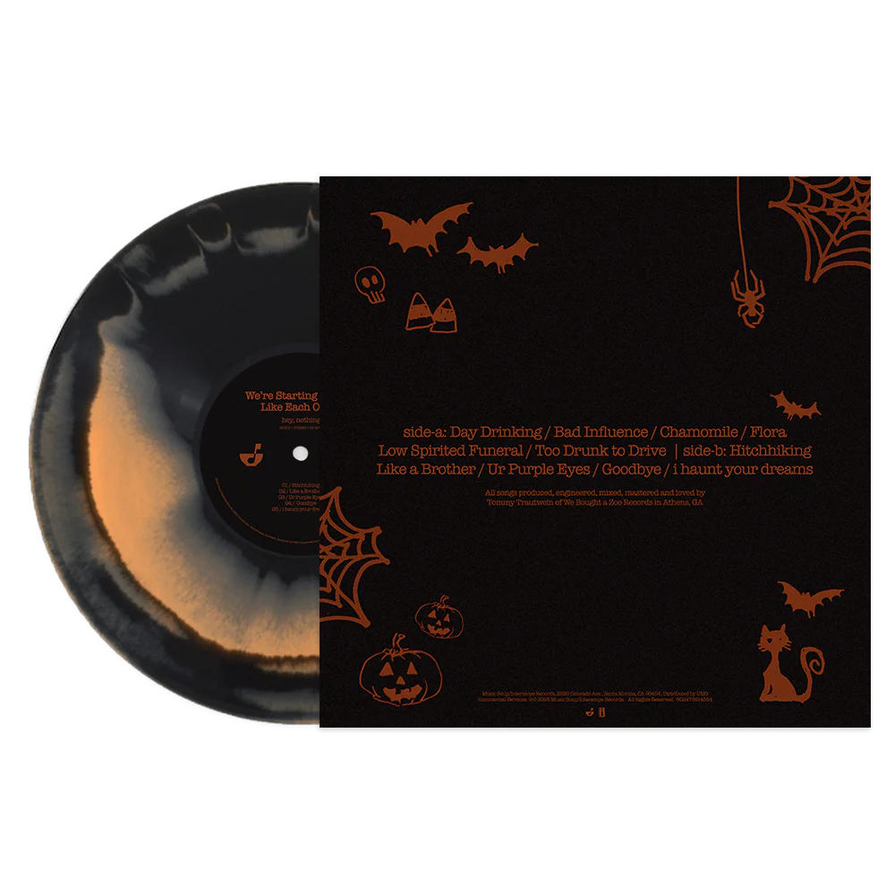 hey, nothing - We're Starting To Look Like Each Other black & orange vinyl record lp