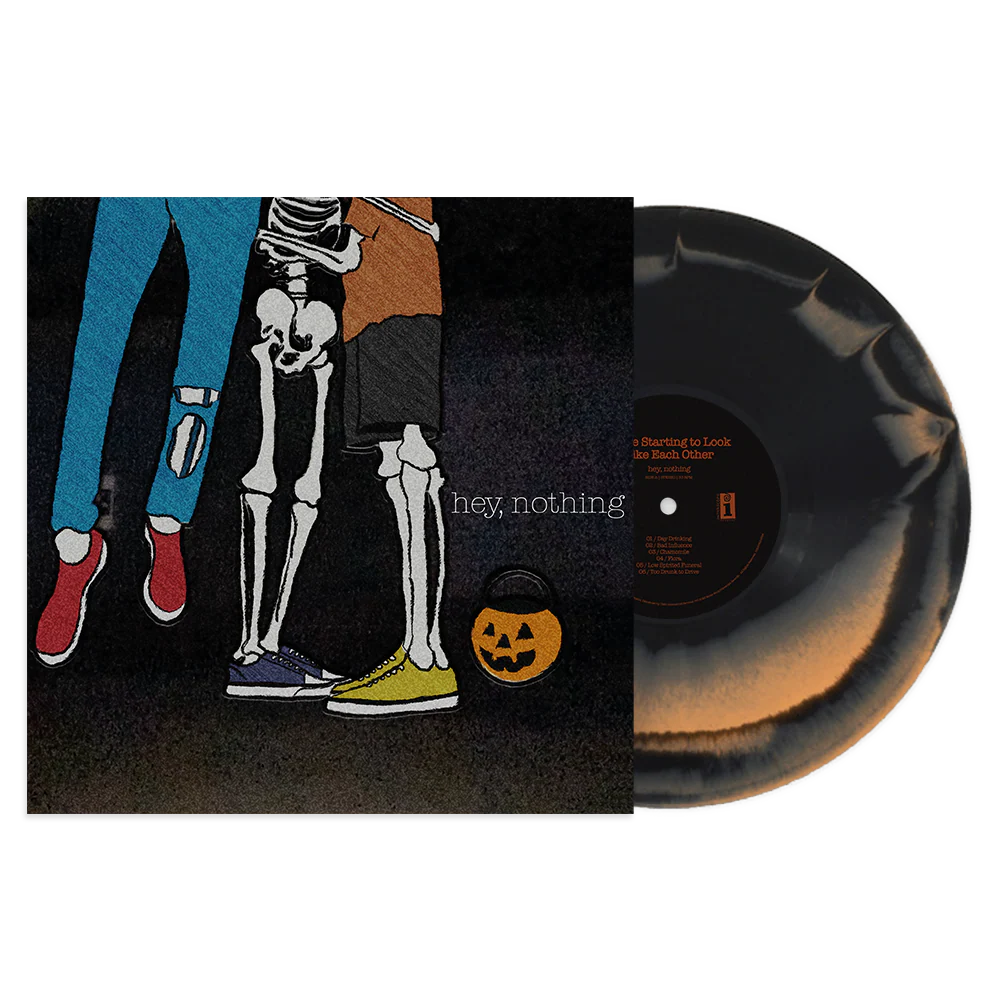 hey, nothing - We're Starting To Look Like Each Other black & orange vinyl record lp