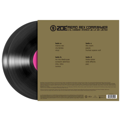 Zoé  - Memo Rex Commander Y El Corazón Atómico De La Vía Láctea Vinyl Record 2LP