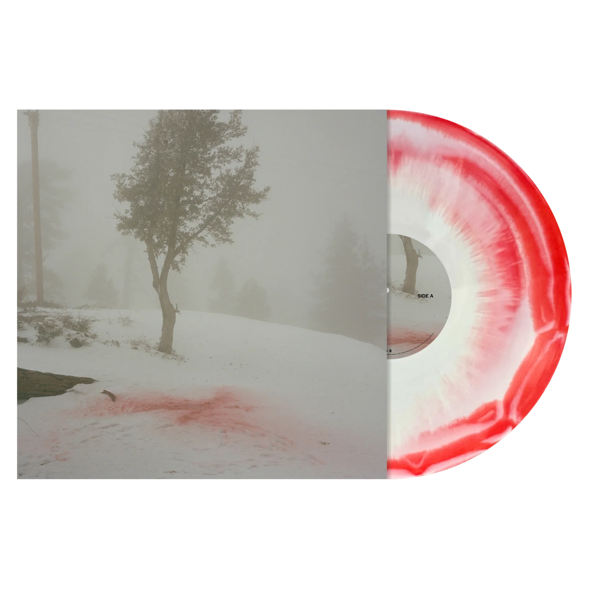 SIGNED Wisp  - Pandora Red Stain Vinyl Record LP