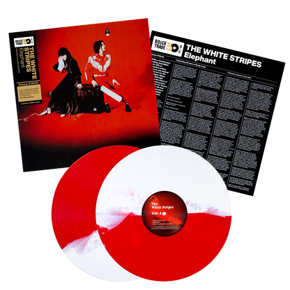 The White Stripes - Elephant Split Red & White Vinyl Record 2LP