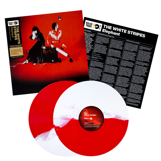 The White Stripes - Elephant Split Red & White Vinyl Record 2LP