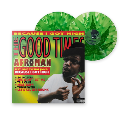 Afroman - The Good Times "Cannabis Cloudy Green" Vinyl Record 2LP