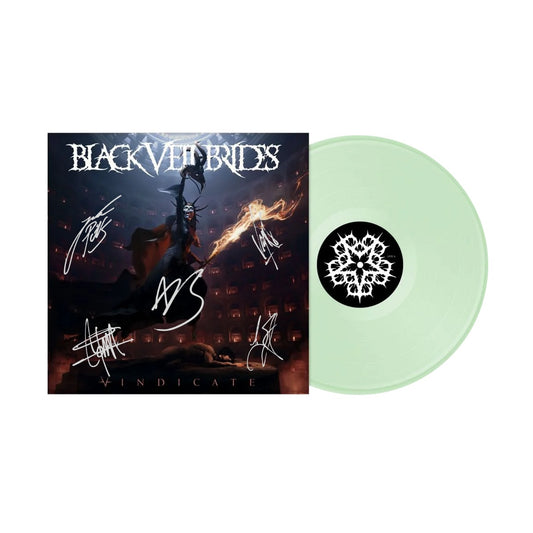 SIGNED Black Veil Brides - Vindicate Glow In The Dark Vinyl Record LP