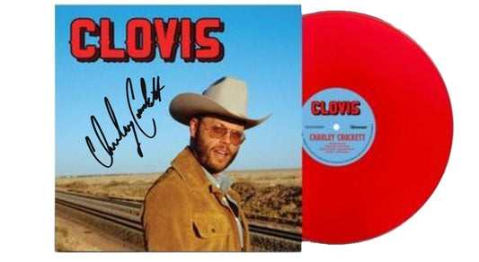 SIGNED Charley Crockett - Clovis Red Vinyl Record 2LP