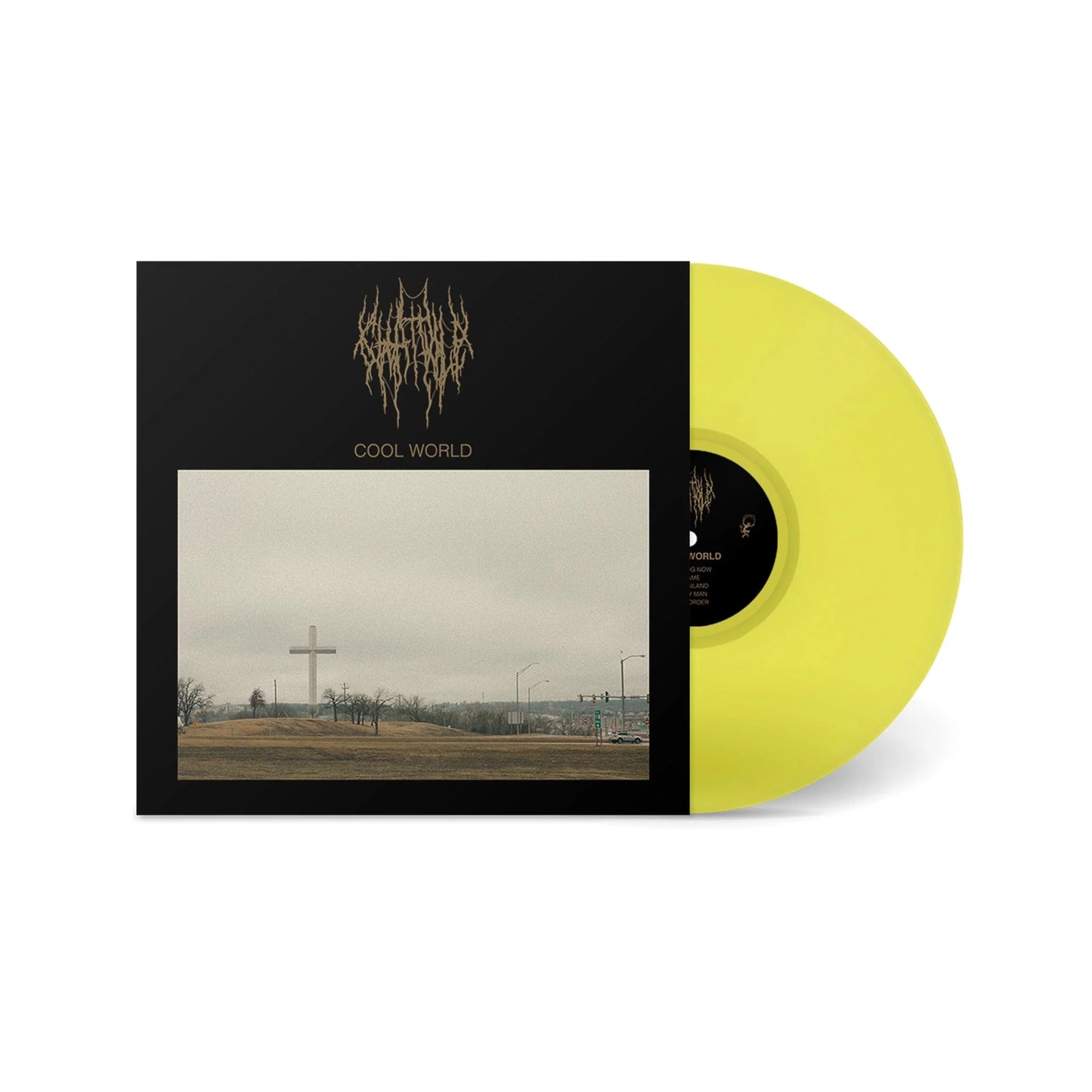 SIGNED Chat Pile - Cool World Highlighter Yellow Vinyl Record LP
