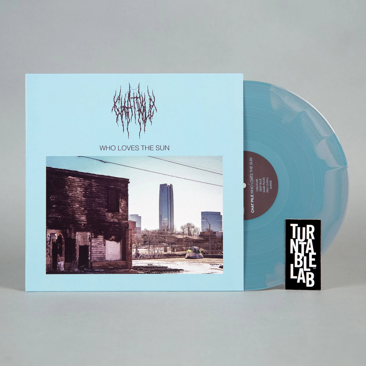 Chat Pile - Who Loves The Sun Silver & Blue Swirl Vinyl Record LP